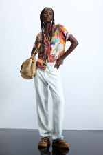 CAMASA DIN VASCOZA CU PRINT TROPICAL