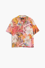 CAMASA DIN VASCOZA CU PRINT TROPICAL