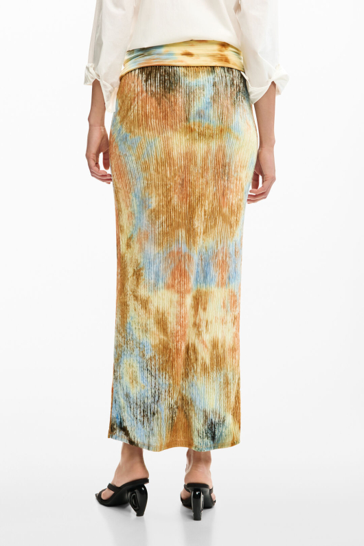 Fusta lunga texturata