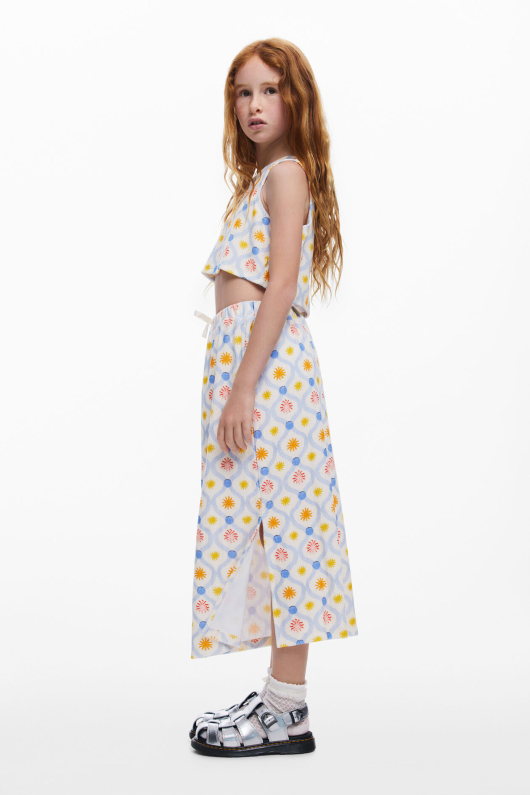 FUSTA MIDI CU PRINT