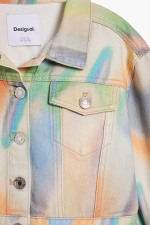 Jacheta denim tie-dye