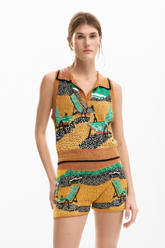 Maiou jacquard fara maneci