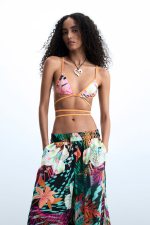 Pantaloni cu imprimeu floral