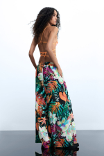 Pantaloni cu imprimeu floral