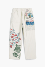 PANTALONI CU PRINT FLORAL