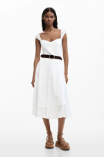 ROCHIE ALBA CU BRODERIE