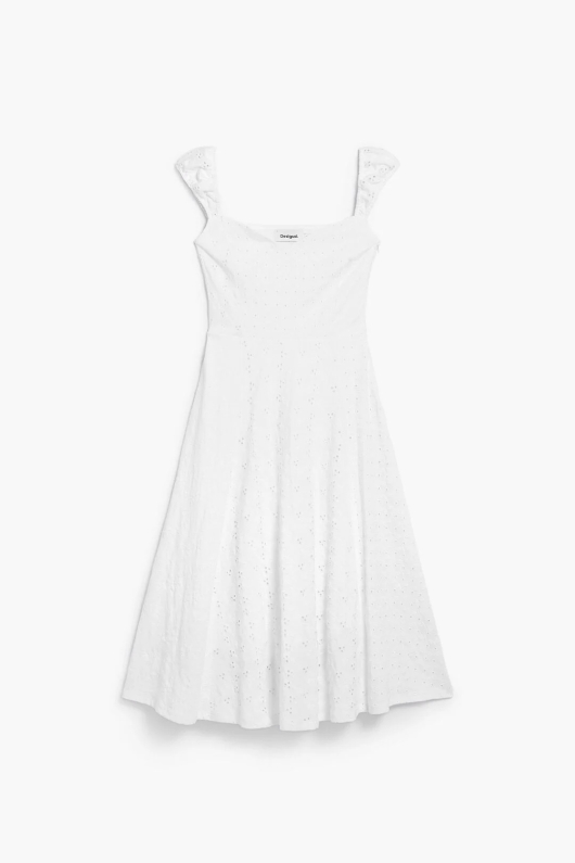 ROCHIE ALBA CU BRODERIE