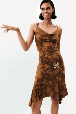Rochie asimetrica cu bretele