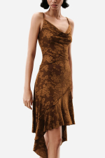 Rochie asimetrica cu bretele