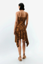 Rochie asimetrica cu bretele