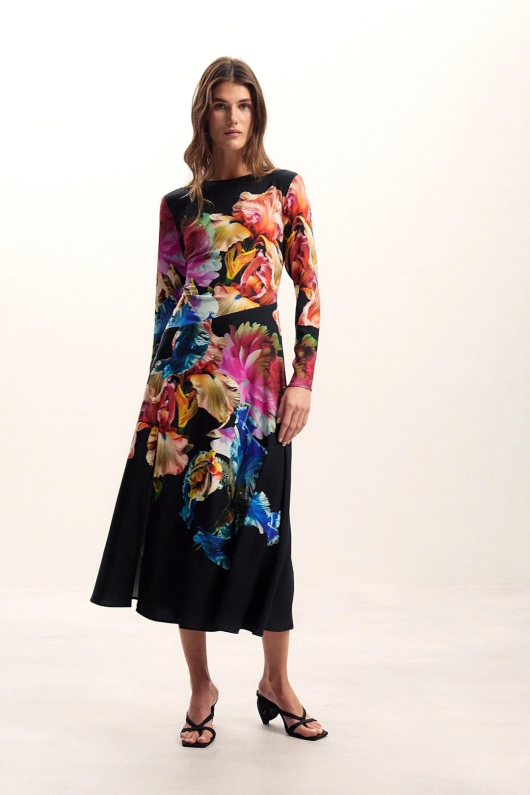 Rochie cu maneca lunga M. C. Lacroix