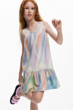 Rochie din denim tie- dye