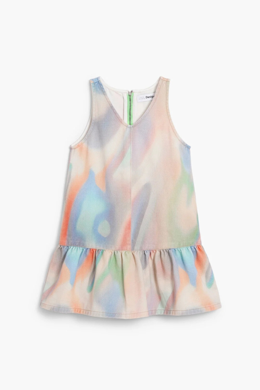 Rochie din denim tie- dye