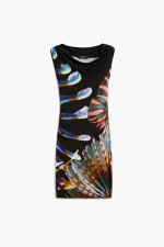 ROCHIE MINI ELASTICA, CU IMPRIMEU MARIN