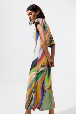 ROCHIE MULTICOLORA CU PRINT