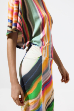 ROCHIE MULTICOLORA CU PRINT