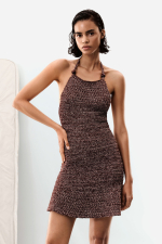 Rochie tricotata cu bretele