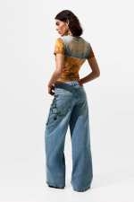 Tricou cu print patchwork
