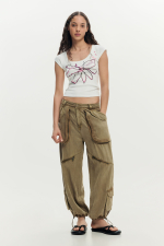 Tricou mulat cu flori