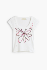 Tricou mulat cu flori