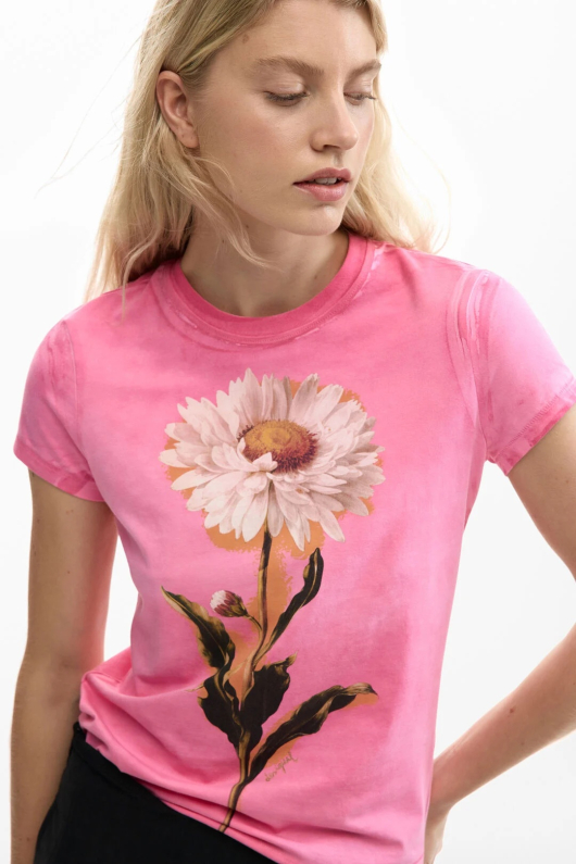Tricou mulat cu margarete