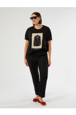 PANTALONI NEGRI DIN BUMBAC