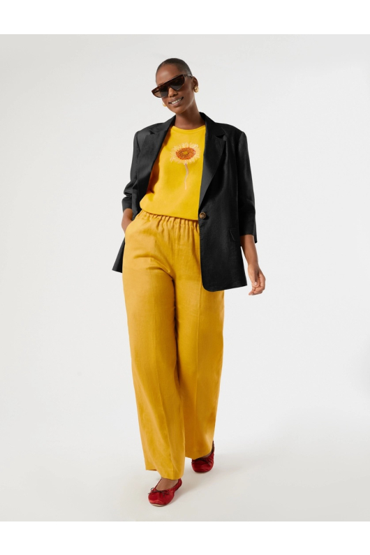 TRICOU GALBEN CU FLOARE