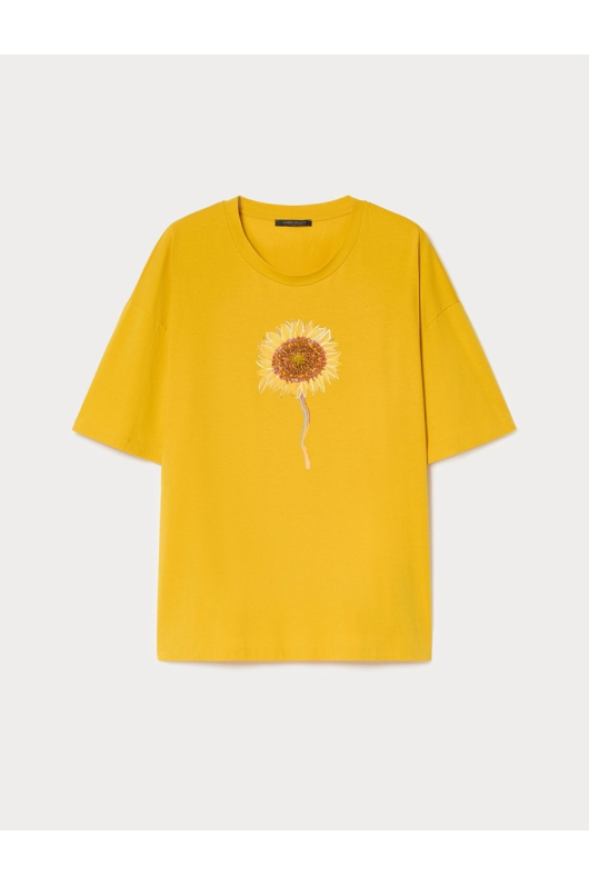 TRICOU GALBEN CU FLOARE