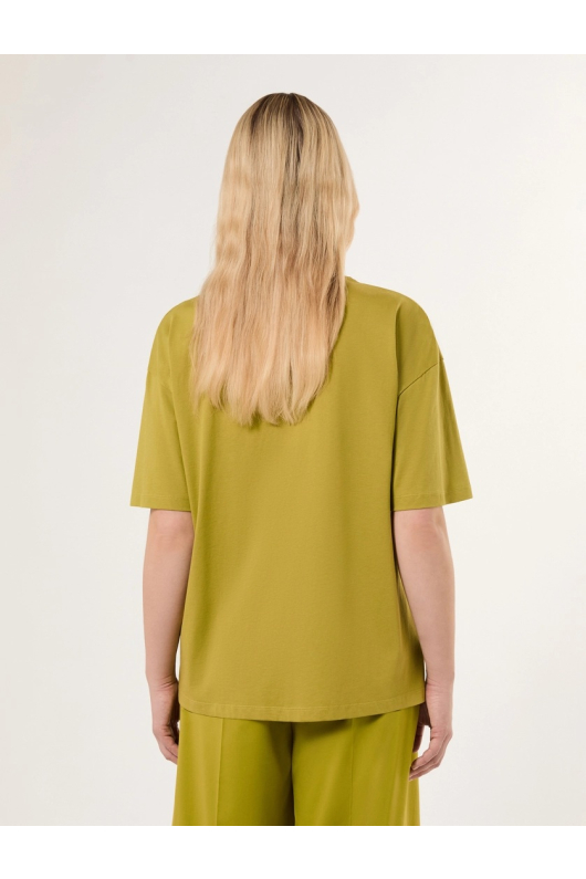 TRICOU VERDE CU FLOARE