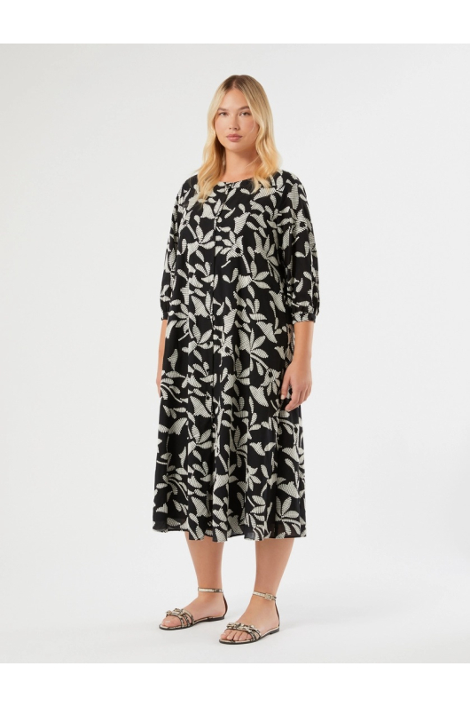 ROCHIE MIDI, NEAGRA CU BRODERIE