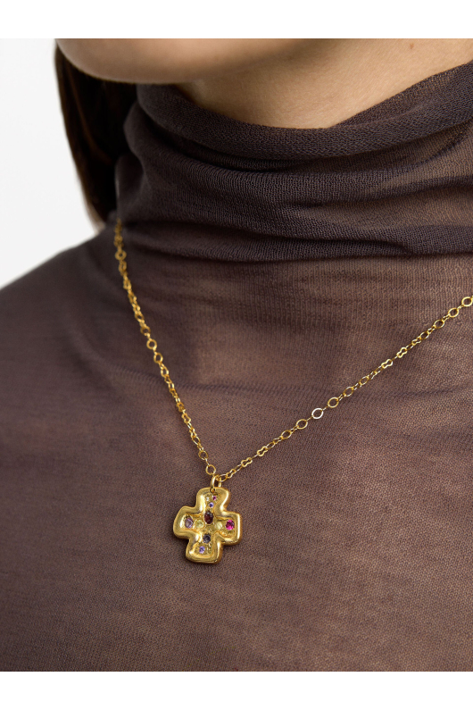 COLIER AURIU PLACAT CU AUR 18K