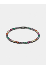 SET BRATARA SI COLIER CU PIETRE MULTICOLORE