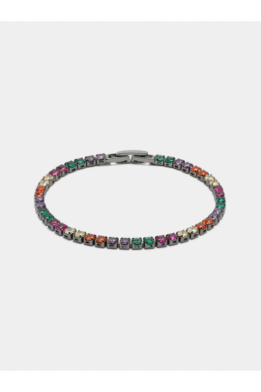 SET BRATARA SI COLIER CU PIETRE MULTICOLORE