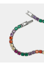 SET BRATARA SI COLIER CU PIETRE MULTICOLORE