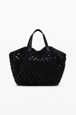 GEANTA NEAGRA CROSETATA