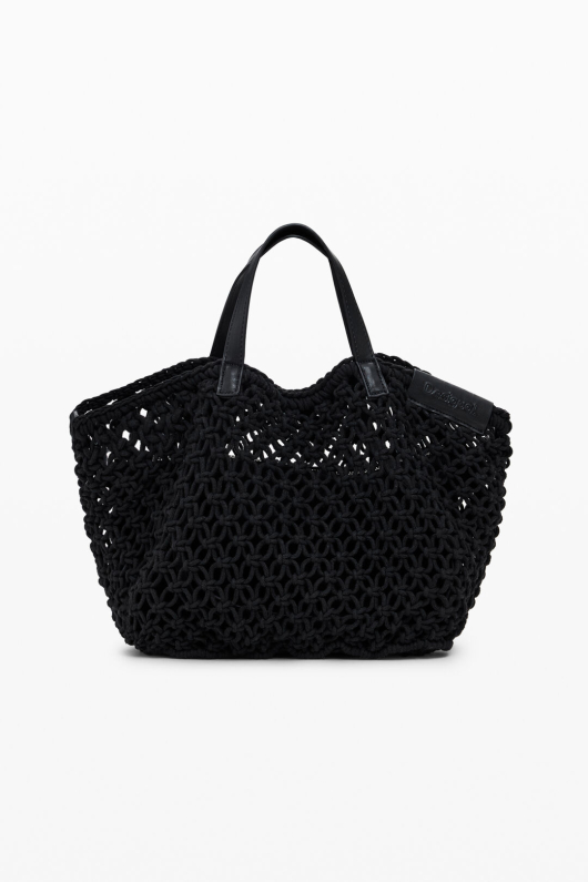 GEANTA NEAGRA CROSETATA