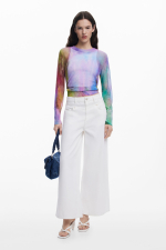 PULOVER SUBTIRE MULTICOLOR