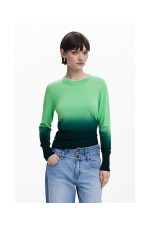 PULOVER VERDE IN DEGRADE