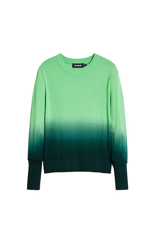 PULOVER VERDE IN DEGRADE