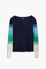 BLUZA ALBASTRA CU DUNGI