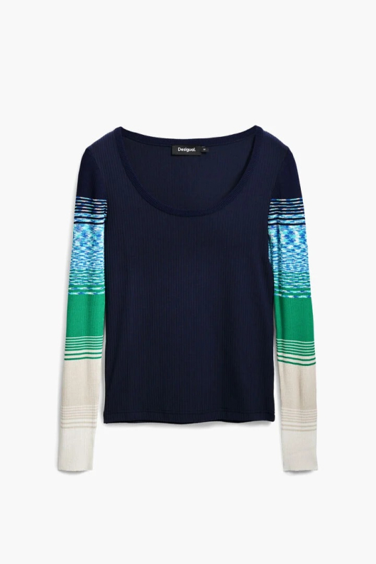 BLUZA ALBASTRA CU DUNGI
