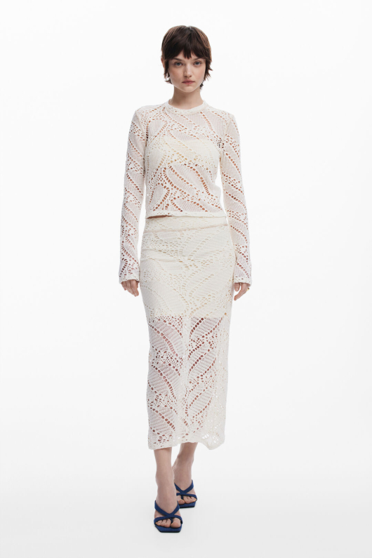 BLUZA CREM TRICOT
