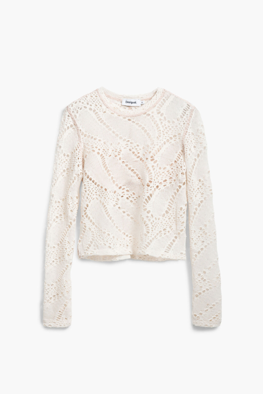 BLUZA CREM TRICOT