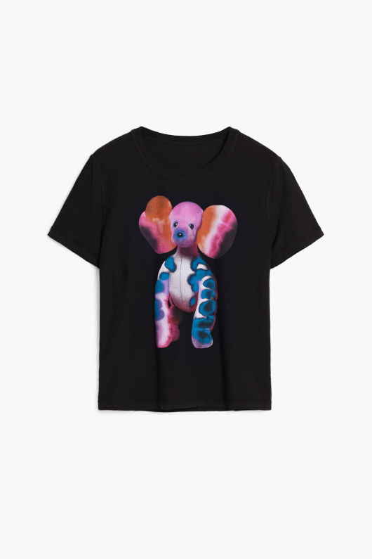 TRICOU NEGRU CU PRINT