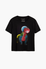 TRICOU NEGRU CU PRINT