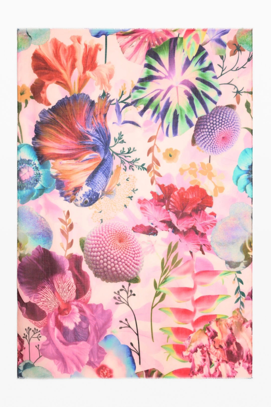 ESARFA CU PRINT FLORAL