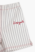 Pantalon scurt cu dungi