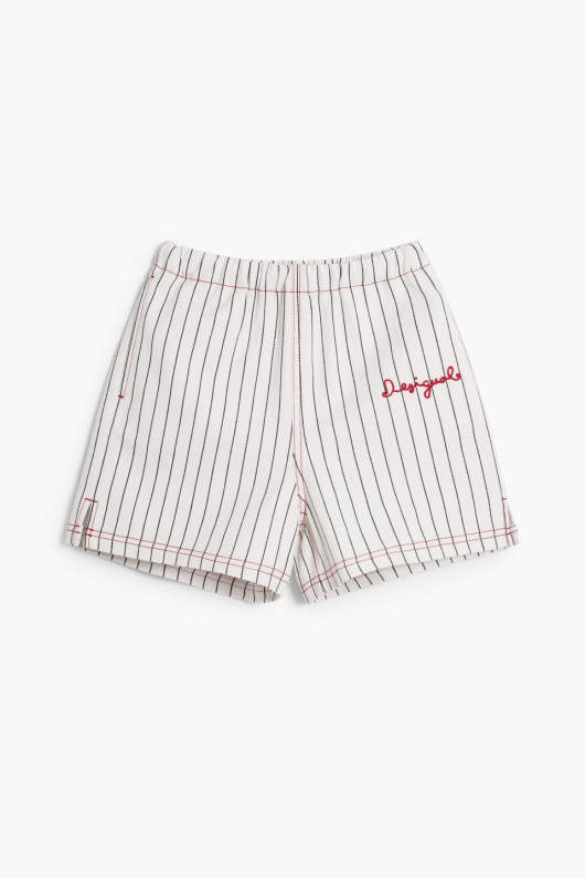 Pantalon scurt cu dungi