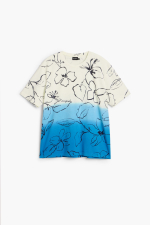 Tricou cu degrade tropical