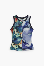 Bluza imprimata fara maneci